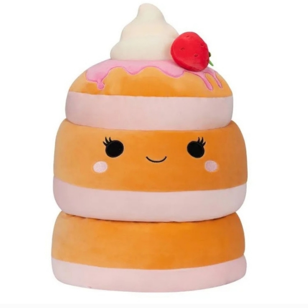 16-inch🍒 Squishmallow 🩵Sawtelle🩵💄Strawberry 🍓 Shortcake 🍰 Pancake 🎀